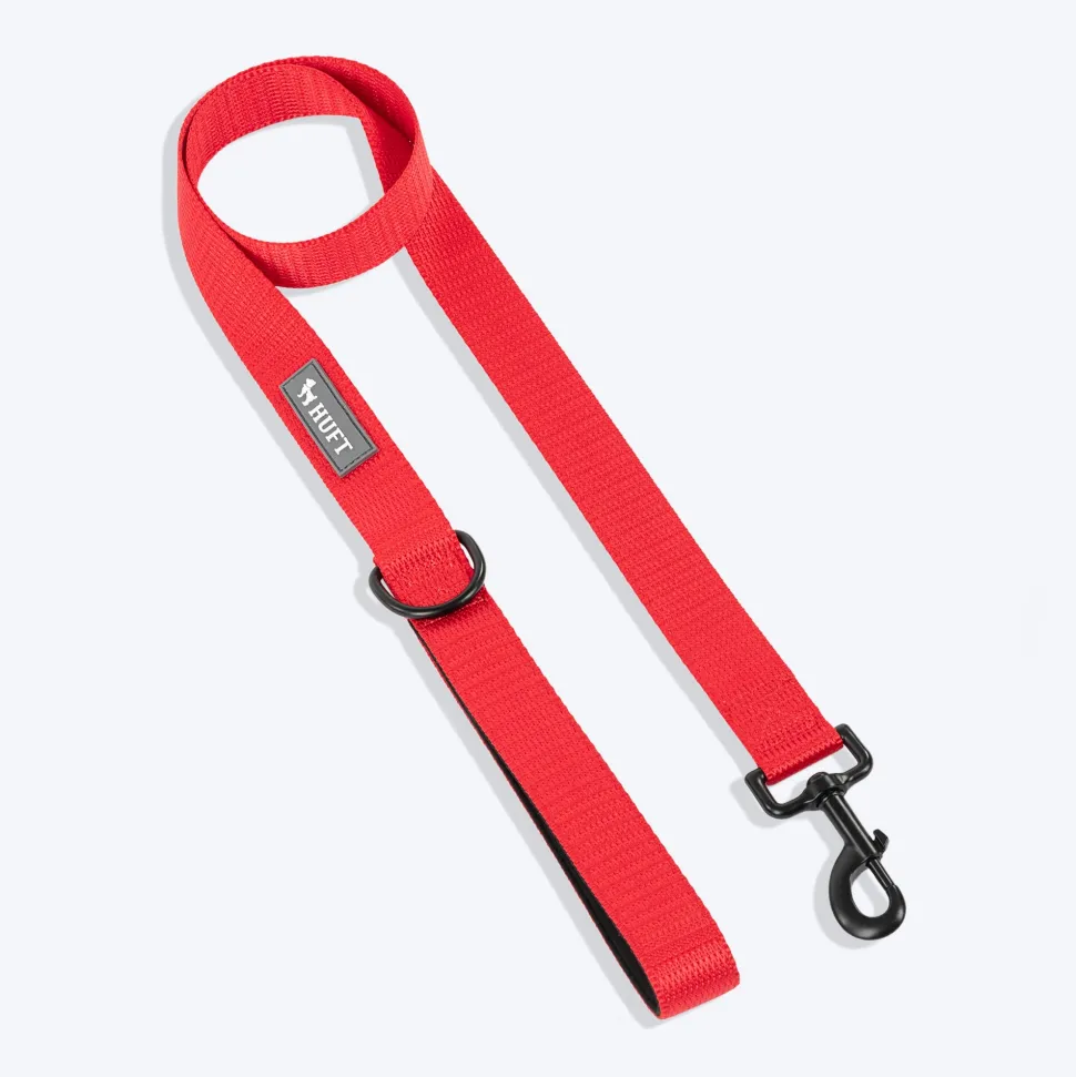 HUFT Classic Leash For Dog - Cherry Red