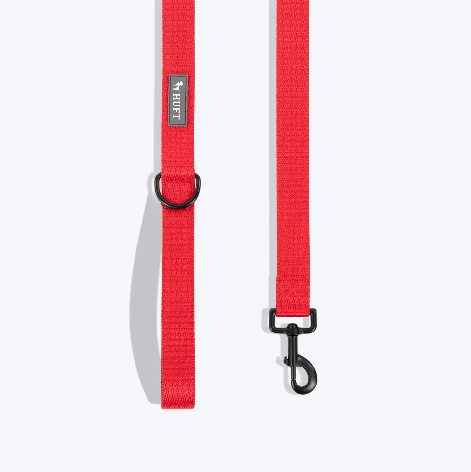 HUFT Classic Leash For Dog - Cherry Red