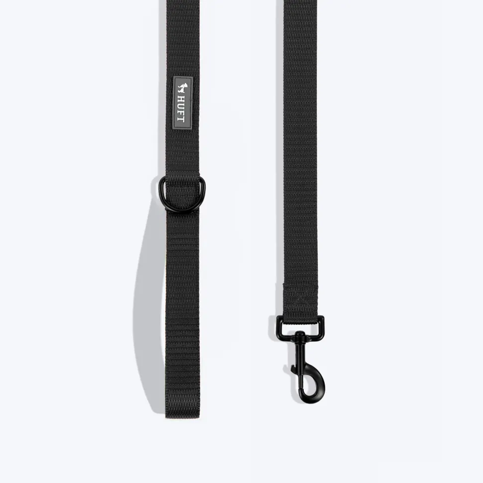 HUFT Classic Leash For Dog - Coal Black