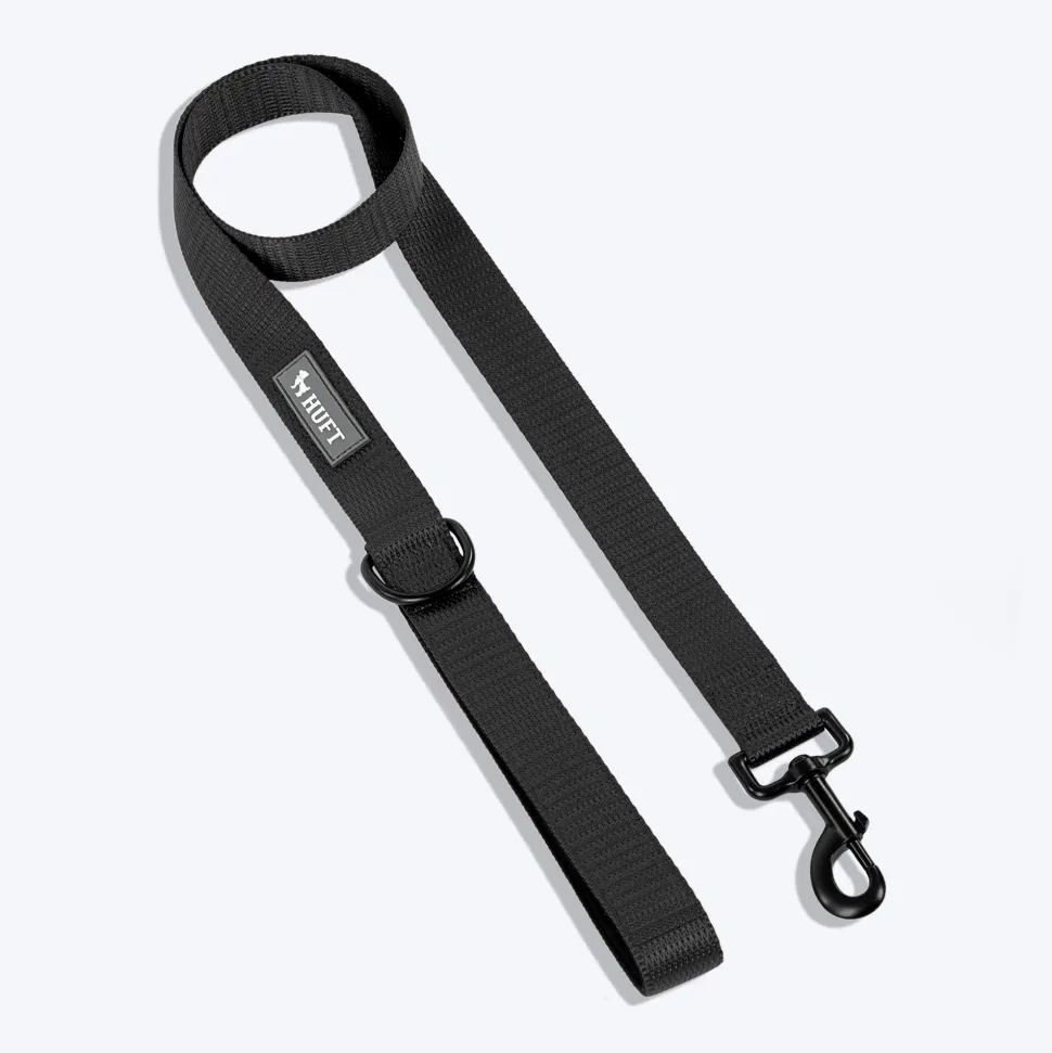 HUFT Classic Leash For Dog - Coal Black