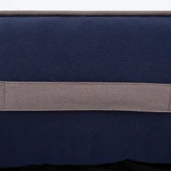 HUFT Classic Lounger Dog Bed - Grey & Navy