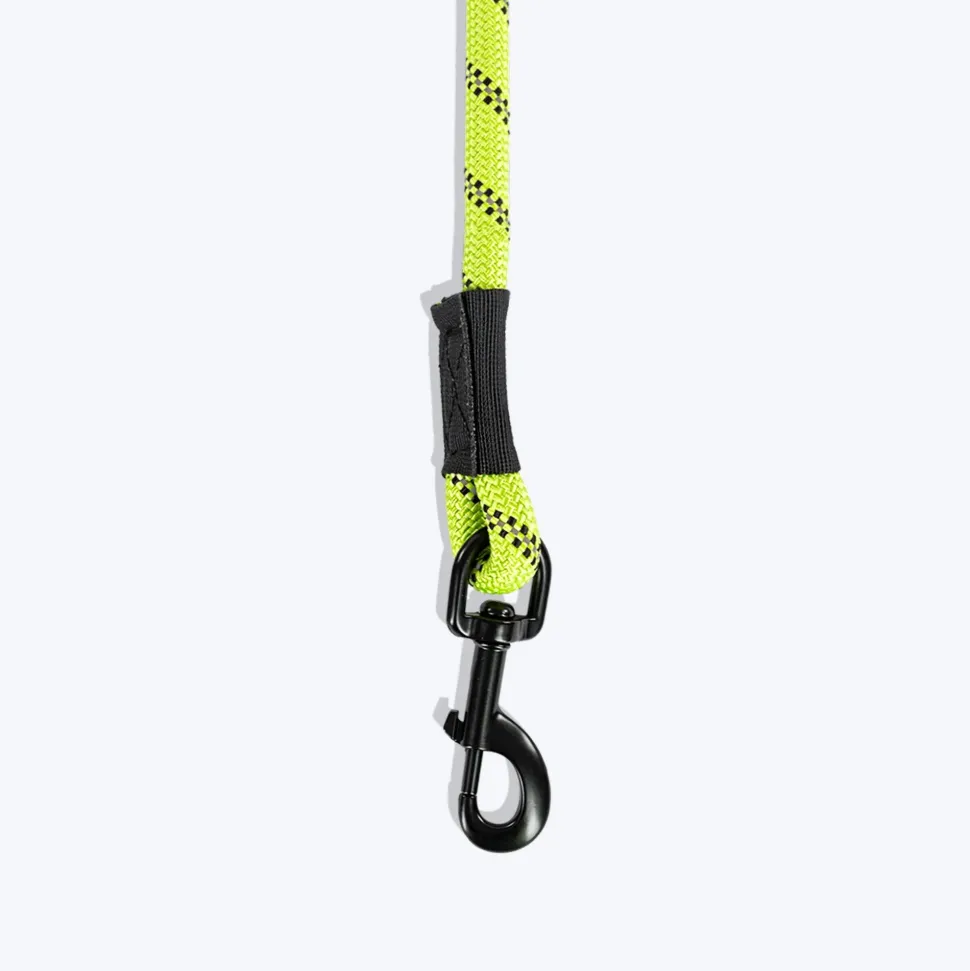 HUFT Classic Rope Leash For Dog - Neon Green - M - 5 ft
