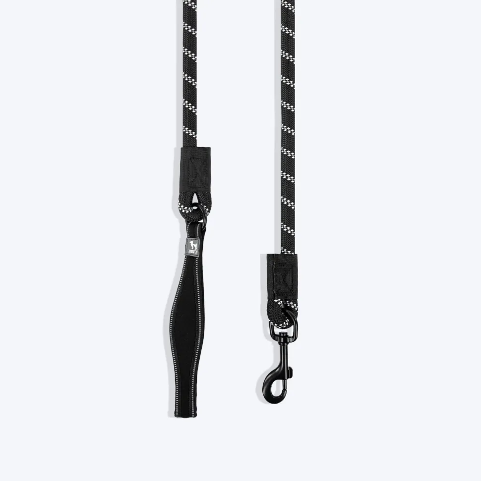 HUFT Classic Rope Leash For Dog - Black - 5 ft