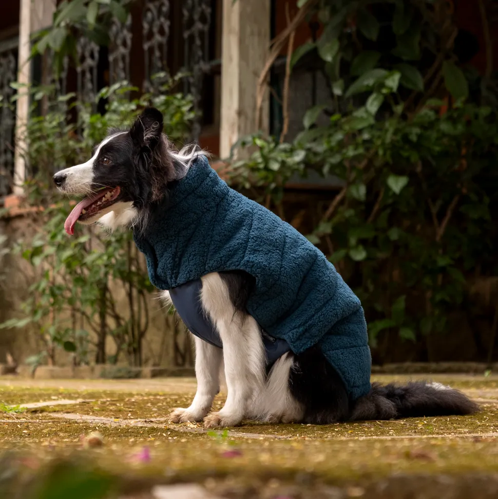 HUFT Cloudy Comfort Jacket For Big Dog - Peacock Blue