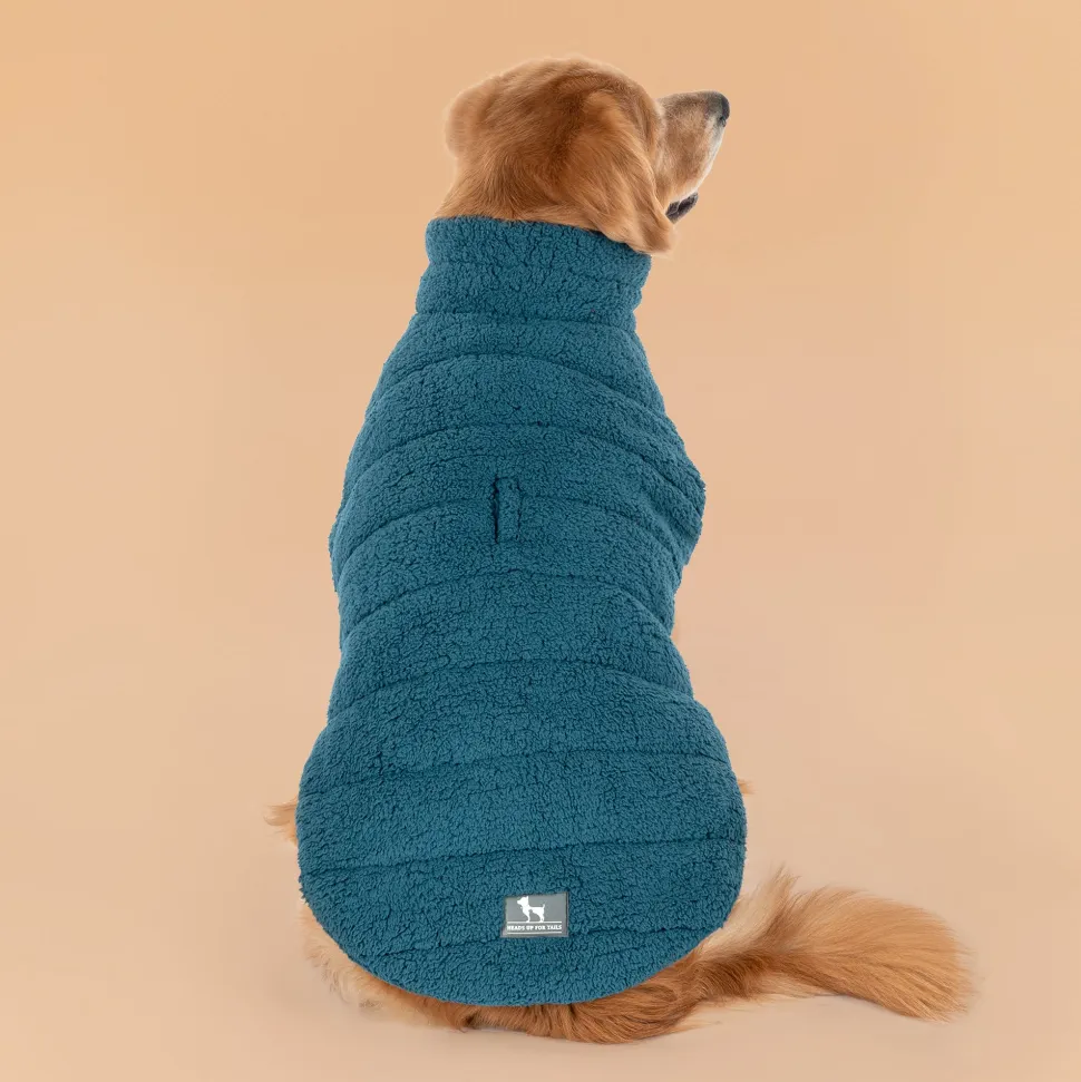 HUFT Cloudy Comfort Jacket For Big Dog - Peacock Blue