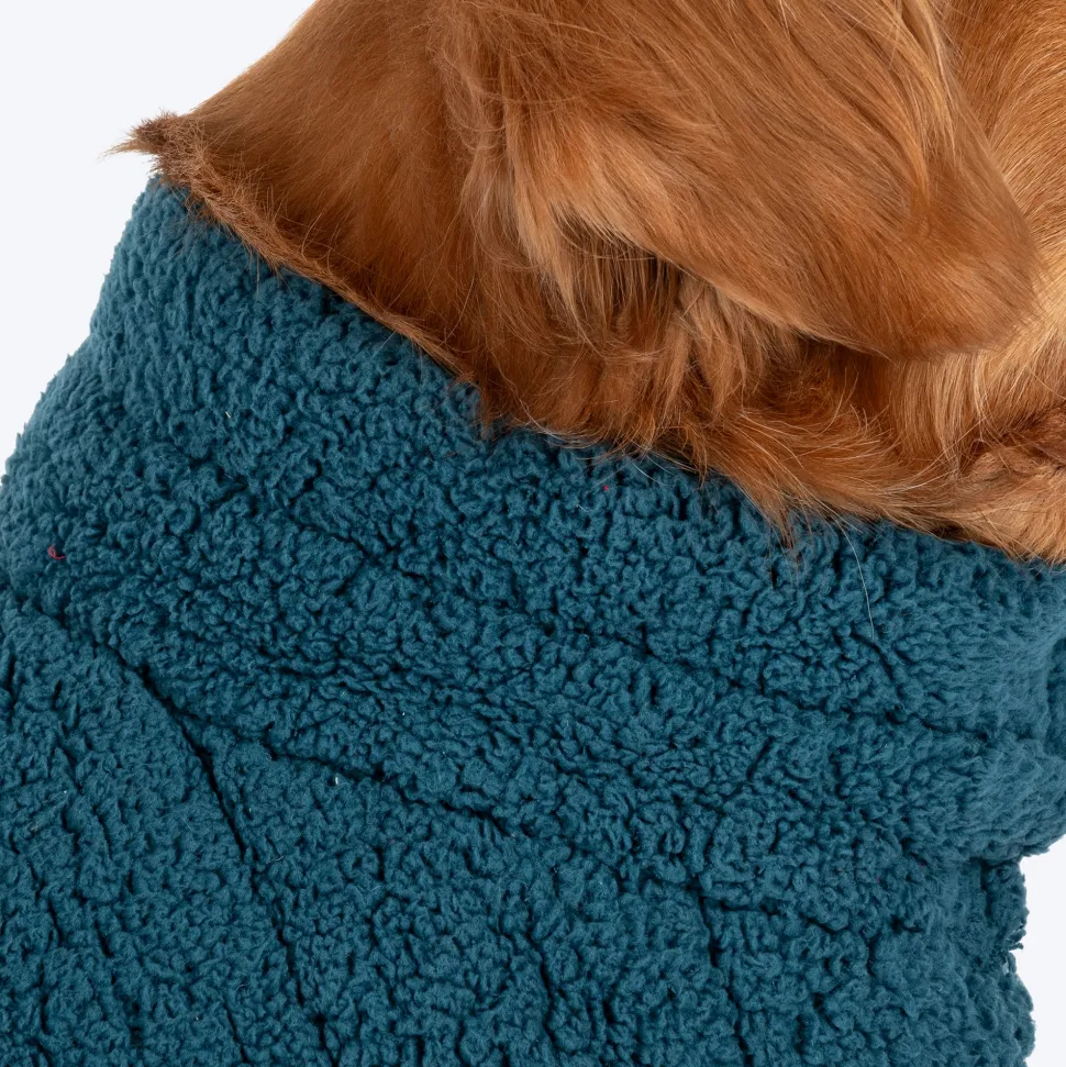 HUFT Cloudy Comfort Jacket For Big Dog - Peacock Blue