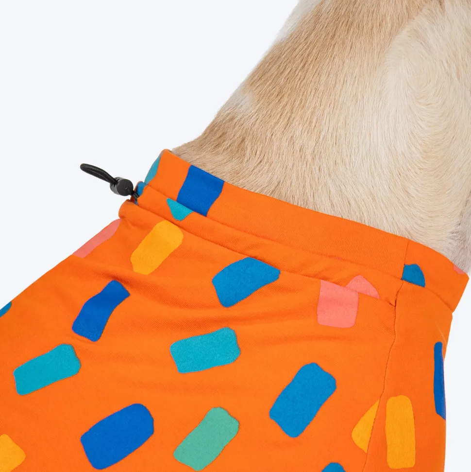 HUFT Confetti Love T-Shirt For Dog - Orange