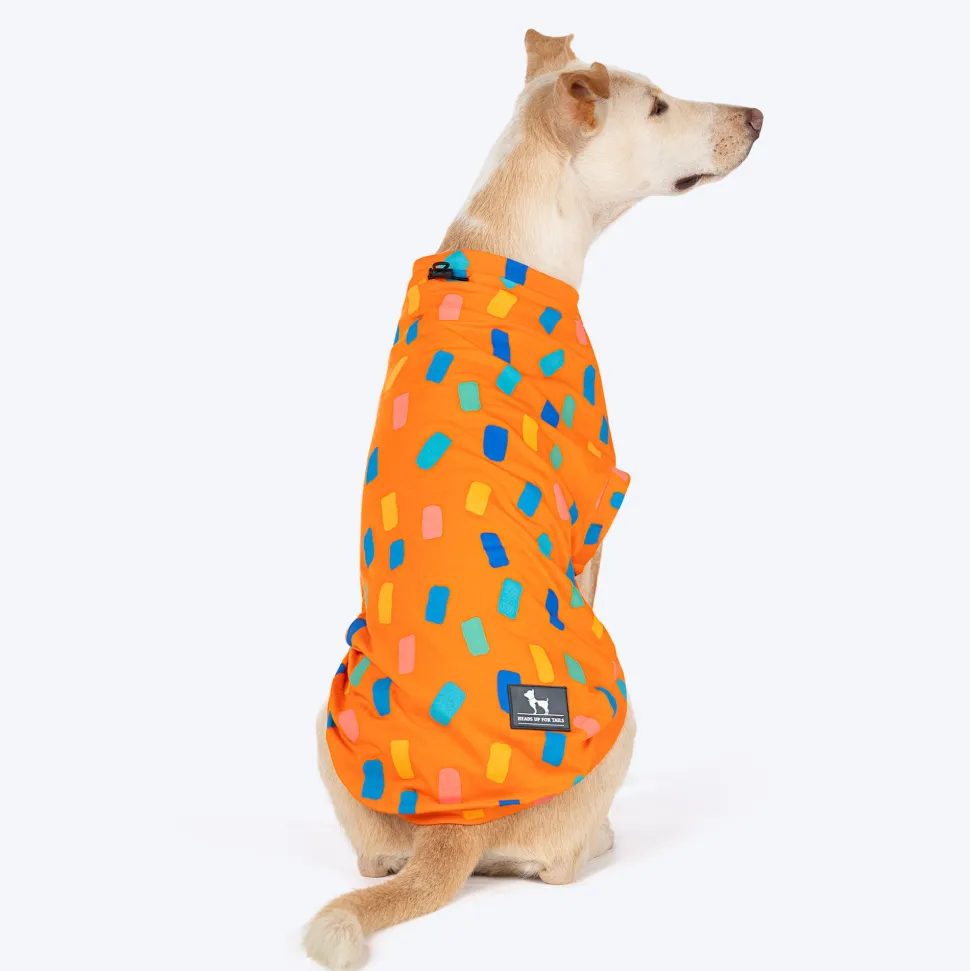 HUFT Confetti Love T-Shirt For Dog - Orange