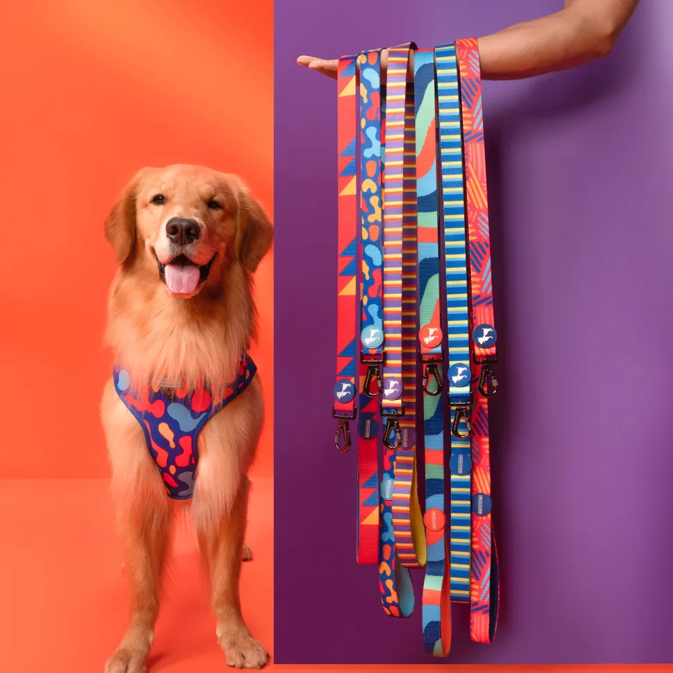 HUFT Crimson Thrill Printed Dog Leash
