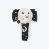 HUFT Crinkly Elly Squeaky Plush Toy For Small Dog - Black
