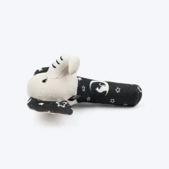HUFT Crinkly Elly Squeaky Plush Toy For Small Dog - Black