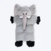 HUFT Cuddlephant Squeaky Plush Toy For Dog - Grey
