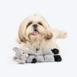 HUFT Cuddlephant Squeaky Plush Toy For Dog - Grey