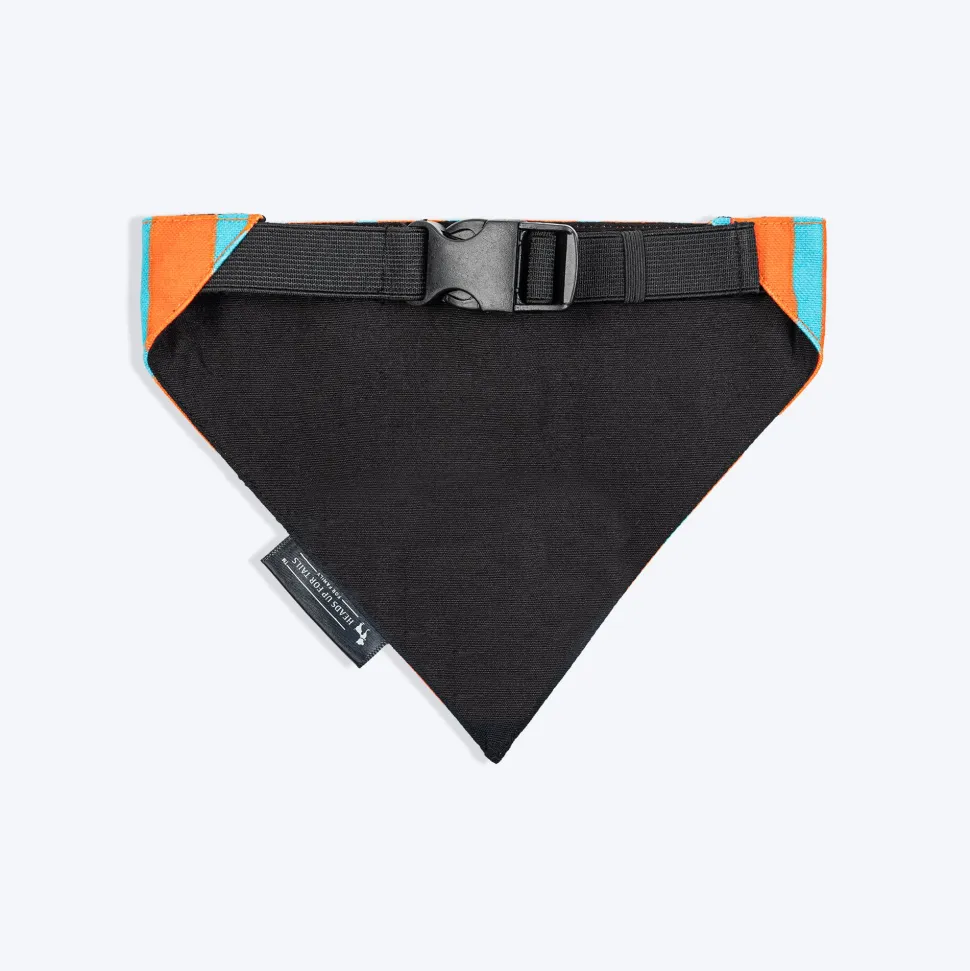 HUFT Dad's Favourite Child Printed Bandana For Dog - Orange