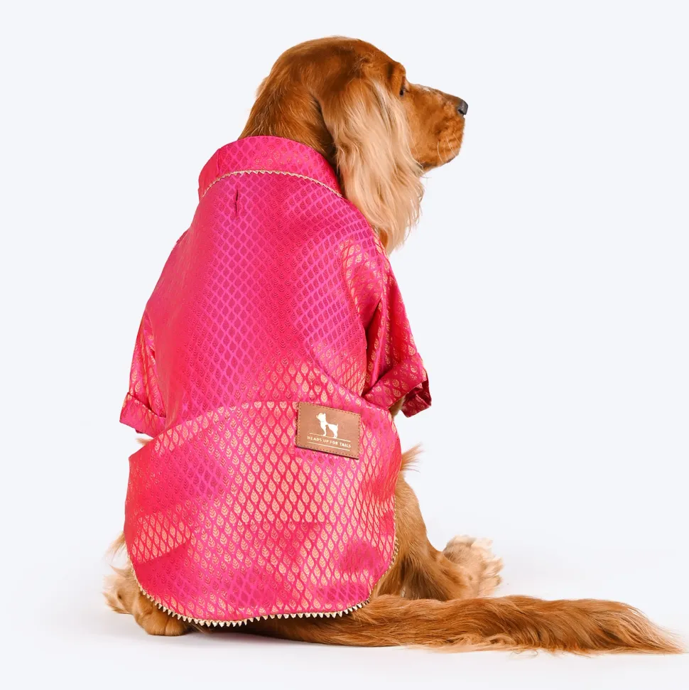 HUFT Dapper Doggo Kurta For Dog - Pink