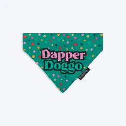 HUFT Dapper Doggo Printed Dog Bandana - Green