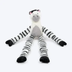 HUFT Debra The Zebra Squeaky Plush Toy For Dog - Multicolor