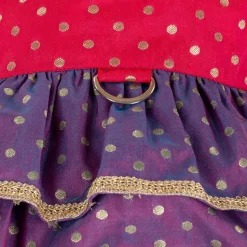 HUFT Desi Glam Dress For Dog & Cat - Pink & Purple