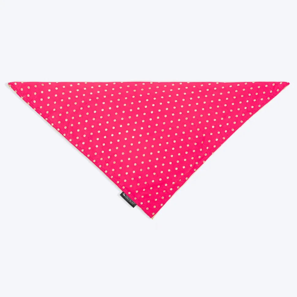 HUFT Desi Glam Knot Bandana For Dog - Pink