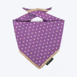 HUFT Desi Glam Knot Bandana For Dog - Purple