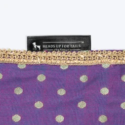 HUFT Desi Glam Knot Bandana For Dog - Purple
