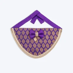 HUFT Desi Regal Bandana For Dog - Violet