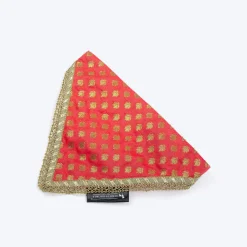 HUFT Desi Regal Bandana For Dog - Coral