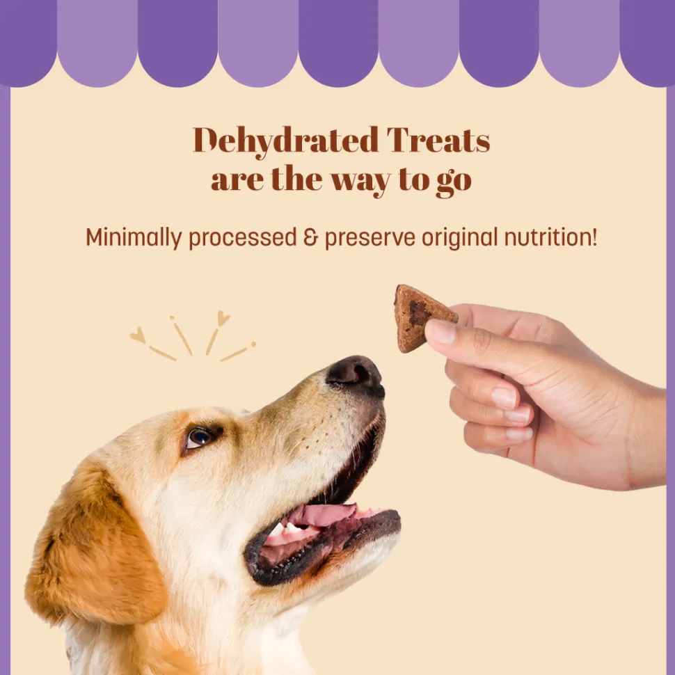HUFT Dessert English Banoffee Pie Made With Real Chicken & Banana Treat For Dog - 100 gm