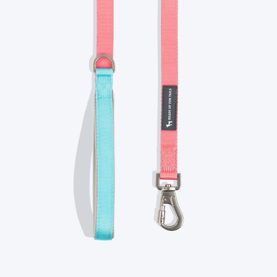 HUFT Dichromatic Leash For Dog - Pink & Turquoise