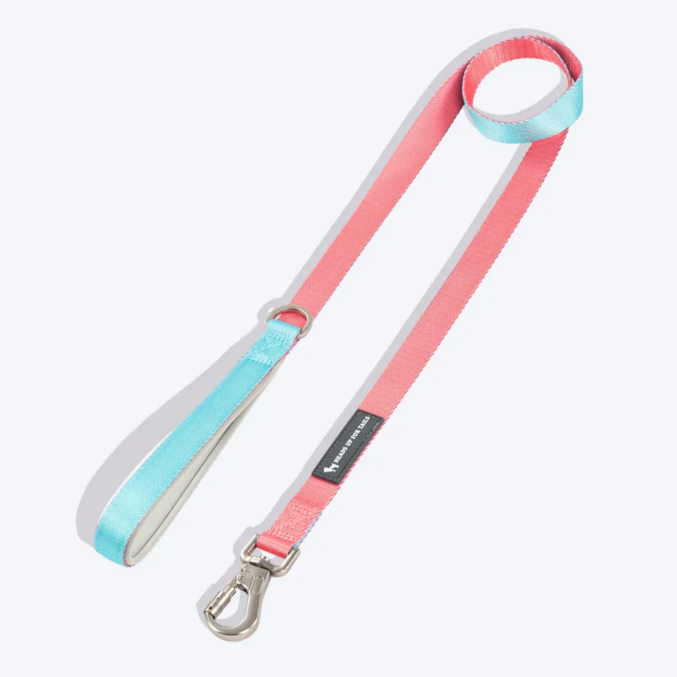 HUFT Dichromatic Leash For Dog - Pink & Turquoise