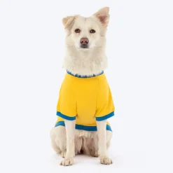 HUFT Dil Ka Tukda Printed T-Shirt For Dog - Yellow