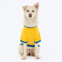 HUFT Dil Ka Tukda Printed T-Shirt For Dog - Yellow