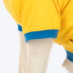 HUFT Dil Ka Tukda Printed T-Shirt For Dog - Yellow