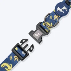 HUFT Dino Land Collar For Dog - Blue