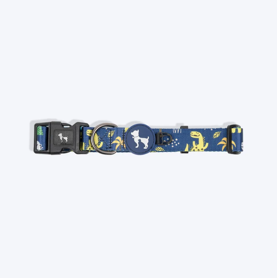 HUFT Dino Land Collar For Dog - Blue