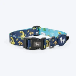 HUFT Dino Land Collar For Dog - Blue