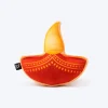 HUFT Diwali Diya Dog Toy - Yellow/Orange