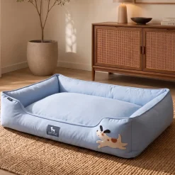 HUFT Doggie Classic Lounger Bed For Dog - Blue