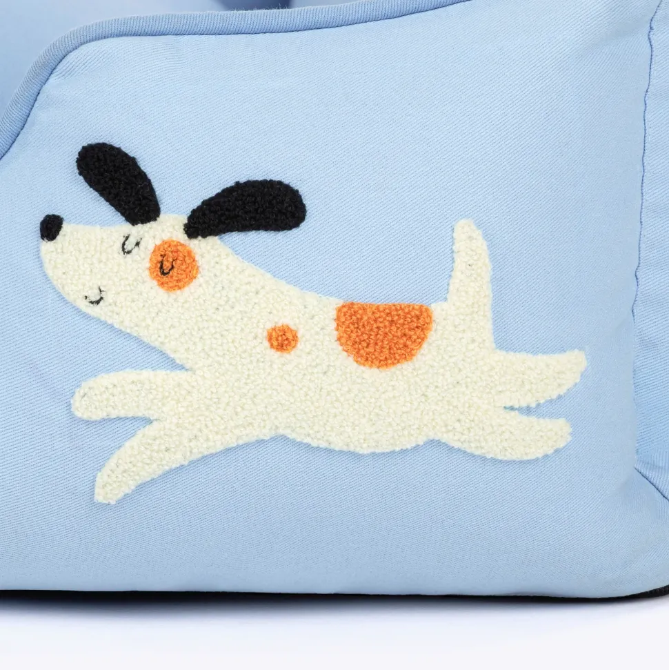 HUFT Doggie Classic Lounger Bed For Dog - Blue