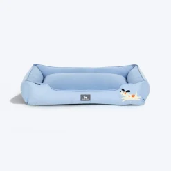 HUFT Doggie Classic Lounger Bed For Dog - Blue