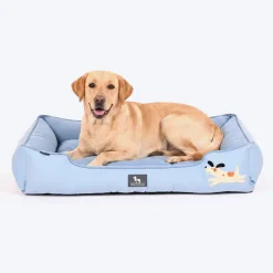 HUFT Doggie Classic Lounger Bed For Dog - Blue