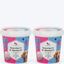 HUFT Dog Ice Cream Strawberry & Blueberry With Prebiotics Mix Treat - 40 gm