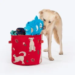 HUFT Doodle Buddy Toy Basket For Dog & Cat - Multicolor