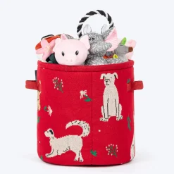 HUFT Doodle Buddy Toy Basket For Dog & Cat - Multicolor