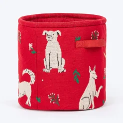 HUFT Doodle Buddy Toy Basket For Dog & Cat - Multicolor