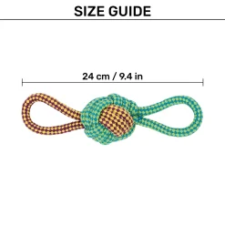 HUFT Double Grip Loop Rope Toy For Dog - Multicolor
