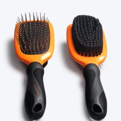 HUFT Double Sided Brush for Dogs & Cats - Orange