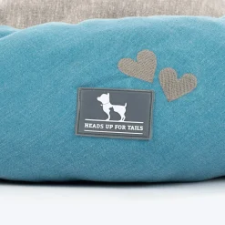 HUFT Dreamy Donut Bed For Cat & Puppy - Teal & Grey
