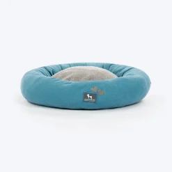 HUFT Dreamy Donut Bed For Cat & Puppy - Teal & Grey