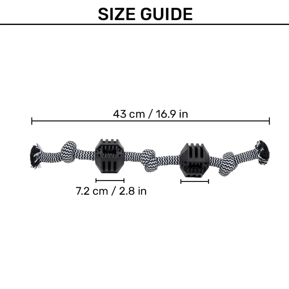 HUFT Dual Tug Master Rope Toy For Dogs